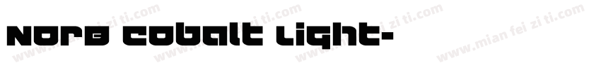 NorB Cobalt Light字体转换